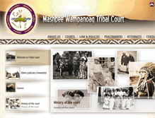 Tablet Screenshot of mwtribejudicial.com